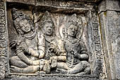 Prambanan - Candi Lara Jonggrang, the Shiva Temple, panels with reliefs of lokapala (dikpala) the protectors of the directions. 